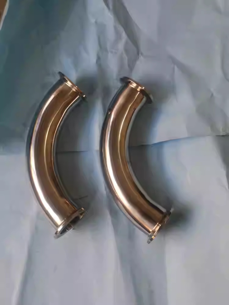 Stainless Steel 304 / 316L / 2205 Mirror Polished Clamp Elbow 45° / 90° Elbow, 2D / 3D / 4D / 5D Radius